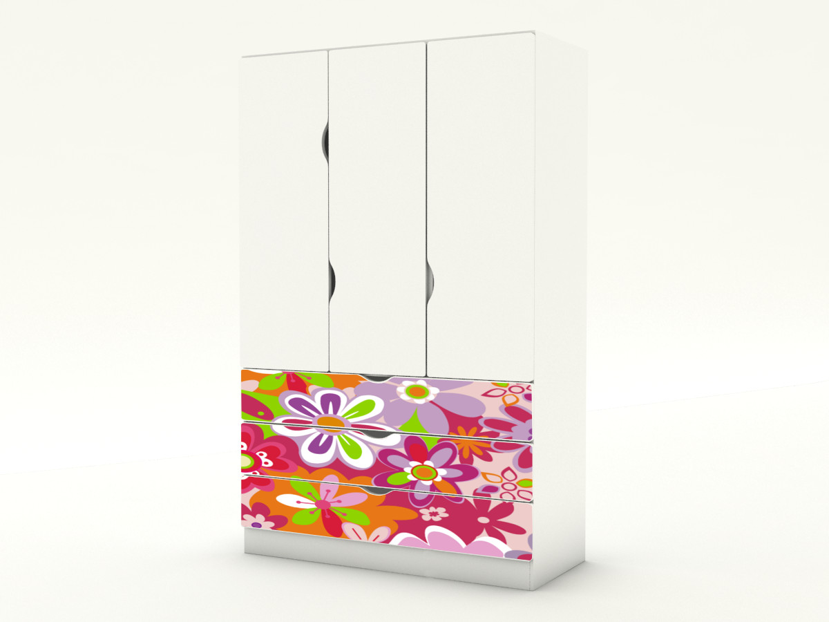 Becks skriňa 120 Kvety ori